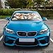 Generic Car Sun Shade Pet Dog Windshield Sunshade Chihuahua Family Car Front Sun Visor Animal Driver Windshiel Cover Insulate Against UV Rays 57x27.5 Inches, JccAoT3-4