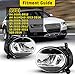 AUTOWIKI Pair of LED Driving Fog Lights Replacement for 2009 2010 2011 2012 2013 2014 Audi A4 Allroad A6 S4 S5 Q5 Clear Lens LED OEM fog lamps