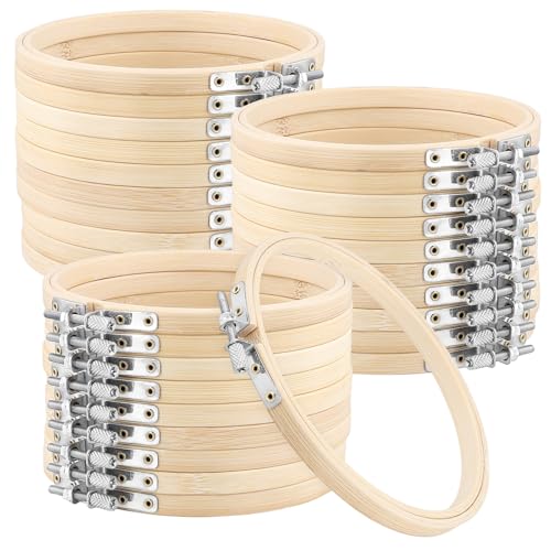Cercles à broder en bambou TAICHEUT 13 cm à tension ajustable pour tissu
