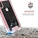 Zizo ION Series for iPhone Xs Max case Military Grade Drop Tested with Tempered Glass Screen Protector (Rose Gold & Clear)