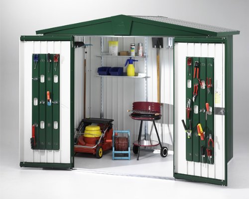 Preisvergleich Produktbild Biohort Metall Gerätehaus Europa mit Doppeltür