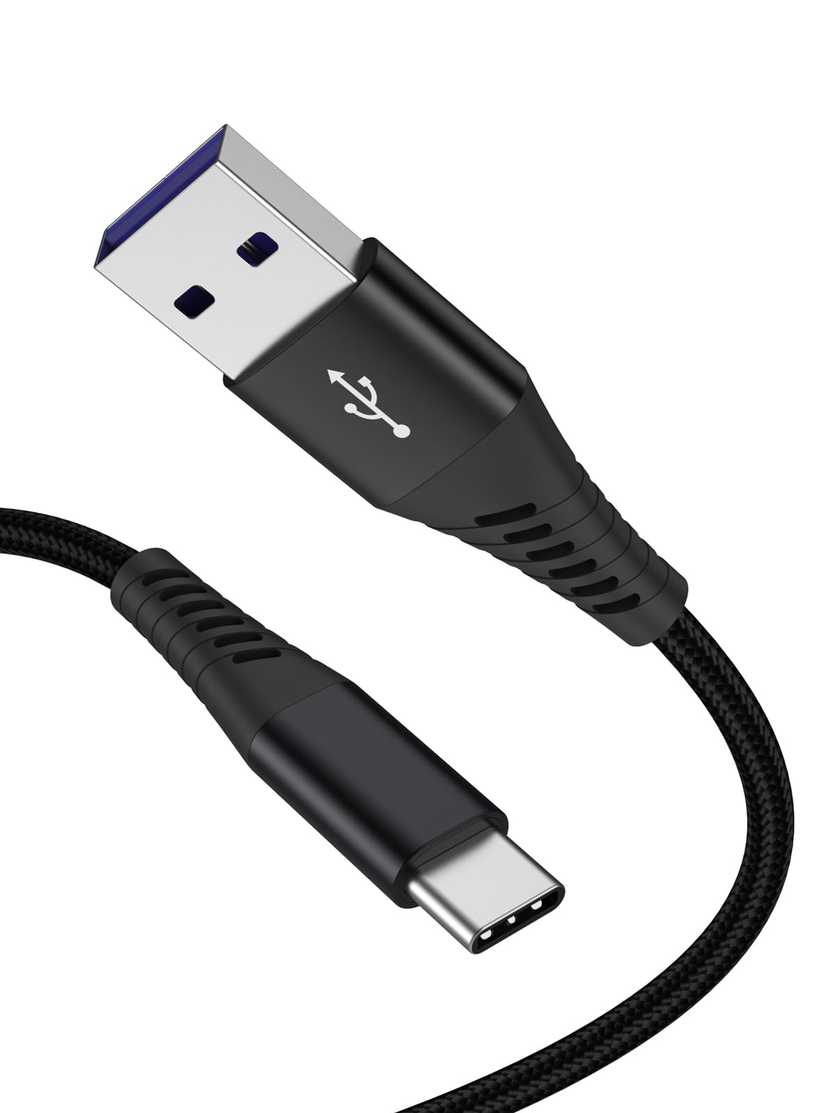 CableCreation Usb A To Usb C Cable 3Feet,Lite Series Usb 2.0 A To Type C Charging Cord,Usb Type C Data Cable 480Mbps Data Sync 3A Braided Charging For Macbook Pro,Ipad Pro,Oneplus,Galaxy Black