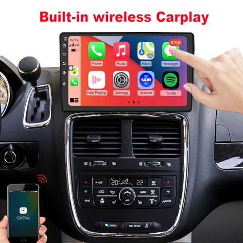Radio con pantalla táctil QLED 8 Core para Dodge Grand Caravan y Chrysler miniatura 5