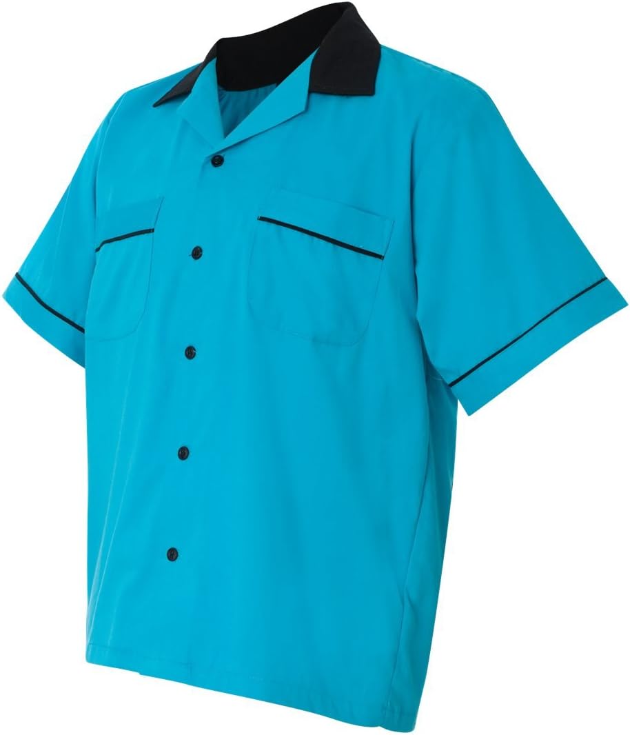 Hilton GM Legend Bowling Shirt L Turquoise/ Black