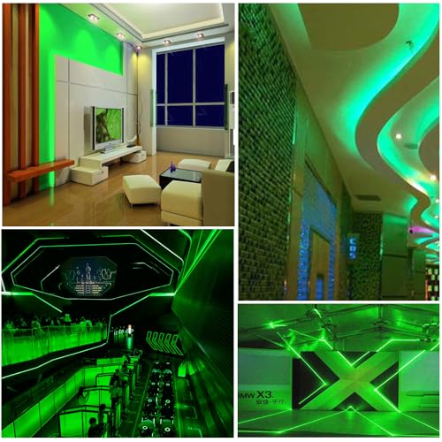 Image of COB Strip Lights,DC12V 16.4ft /5m Super Bright Dimmable 51200LM LED Light Strips, High Density Non-Waterproof 2560 LEDs Ribbon Light, More Evener Lighting Than SMD Strip Lights (Green)