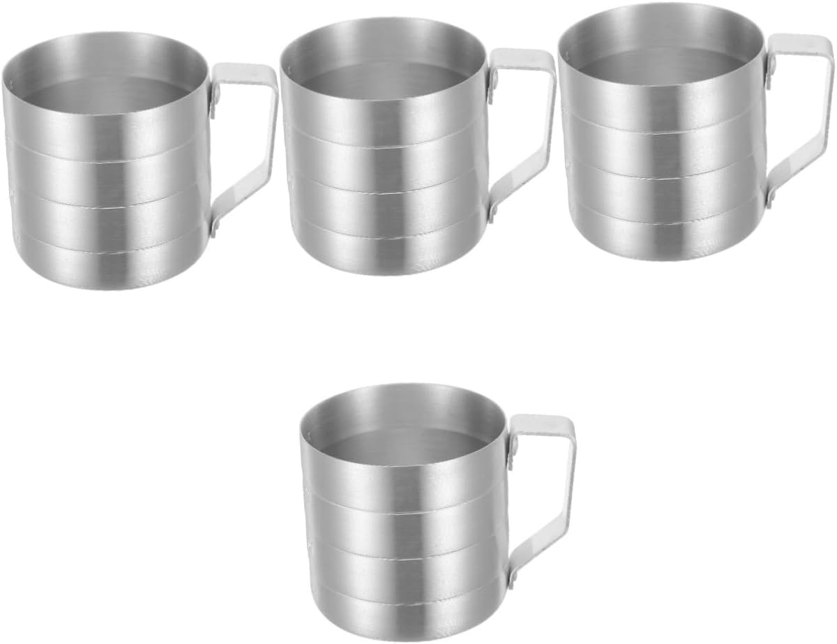 4pcs Capacity Aluminum Measuring Cup Graduated Scale for Baking and Cooking Kitchen Essential and Design