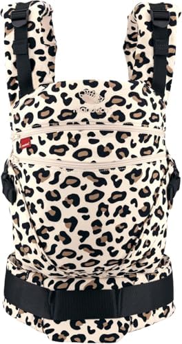 manduca XT > Leo < Baby Carrier with Adjustable Seat, 3 Position (Front Inward, Hip & Back), No Infant Insert Needed, Organic Cotton, Grows with Your Baby from Birth to Toddler (3.5-20kg)