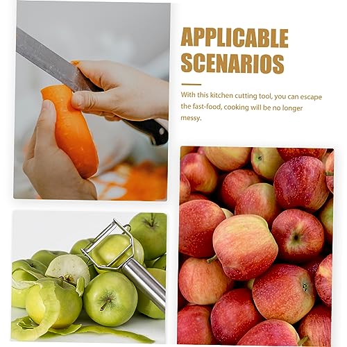 Cortadora de verduras manual con mango rojo GLEAVI miniatura 3