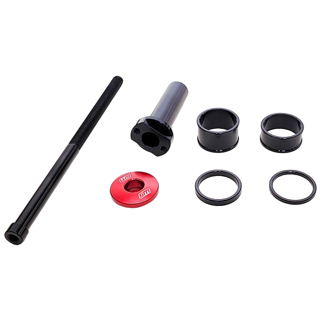 Warp 9 Stem Lock for E-Motos, Talaria, Surron, E-Ride Pro, 79Bike, Many Colors, bar Mount, Stem Cap, Blue, Red, Gold, Black, Magnesium Purple, Electric Bike Part. (Red)