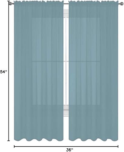 Miniatura 10 de 2 piezas de cortinas muy elegantes de un solo color, completamente cosidas