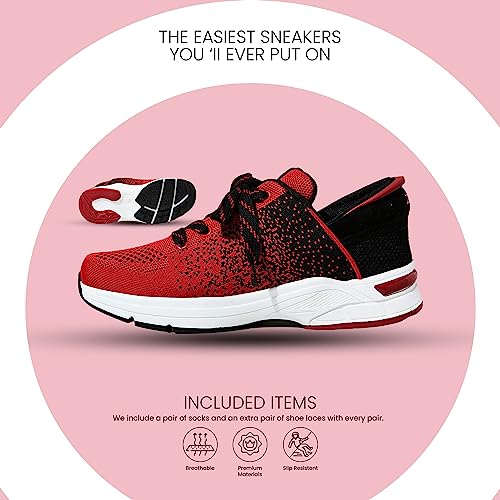 Image of ZEBA Hands Free Slip on Sneakers for Women - Step Up Your Comfort and Style with Perfect Walking Shoes and Fashion Sneakers