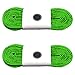 VOSAREA 1 Paar Gewachste Skate-Hockey-Schnürsenkel Flache Schnürsenkel Breite Schnürsenkel Eishockey-Skate-Schnürsenkel Frostschutz-Schuhschnüre für Hockey-Rollschuhe (Grün 96 Zoll)