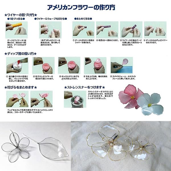 Amazon.co.jp: アメリカンフラワー ディップ アート 基本セット