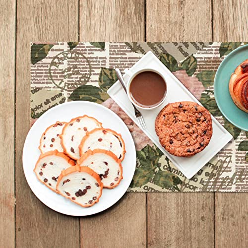 Sets de table en papier floral pour protéger la table des plats chauds - 7