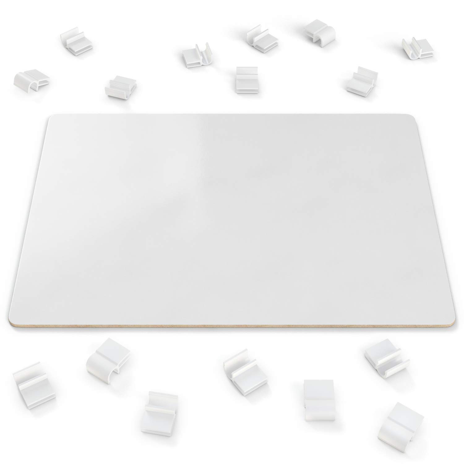 ARTEZA Schreibtafel | 23cm x 30cm Doppelseitiges Whiteboard | Set mit 16 Stück | Weiße Trocken Abwischbare Tafel | für Lehrer, Unterricht, Präsentationen, Büroarbeit