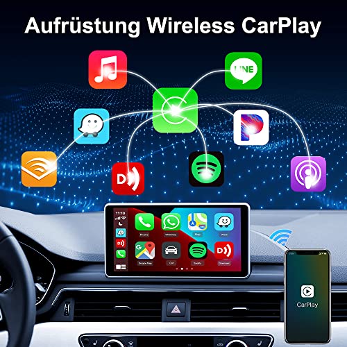 CarlinKit 3.0 draadloze carplay-adapter, geschikt voor auto's met car play-functie, voor VW, Volvo, Renault, Ford, Opel, Audi, Citroën, Kia, Porsche upgrade draadloze carplay, ondersteunt online firmware-update - Image 4