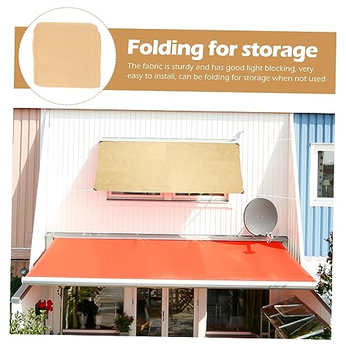 Malla de sombra beige Toddmomy de PEAD para control solar en patios 7