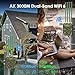 WAVLINK AX3000 Outdoor WiFi 6 Extender Long Range, WiFi 6 Outdoor Wireless Access Point, Support Active PoE, 4x8dBi Antennas,Outdoor WiFi Solution,IP67,Up to 128 Devices for Farm,Yard,RV,Campsite,Park