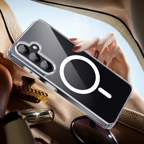 Image of A rtistque Clear Back Cover Case for Samsung Galaxy S26 Plus 5G | Compatible with Mag-Safe | Premium Cover | Shockproof Bumper | Protective Design | Samsung Galaxy S26 Plus Back Cover - Transparent