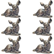collectiblesBuy Vintage Drawer Knobs Solid Antique Dresser Knobs Cabinet Hardware Deer Shape Knob Decorative Door Hardware for Cabinets and Drawers Set of 6