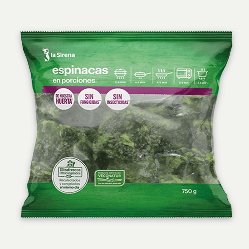 La Sirena, Espinacas porciones - 750 gr.