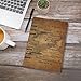 Puxufody Vintage Maps of Zambia Loose-Leaf Memo Book,6 Ring Planner Binder PU Leather Loose Leaf Notebook 90 Pages