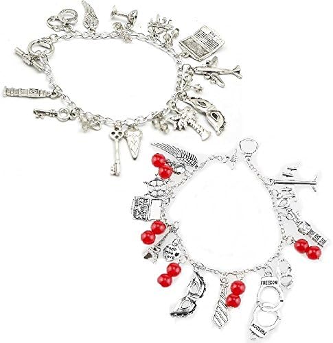 Silver And Red Amor Bracelets KyraristxAB46