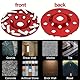 Diamant Schleiftopf 125mm×22.23mm, Diamantscheibe 125mm für Beton, Naturstein, Fliesenkleber, Granit & Mauerwerk(COLOR:rot)
