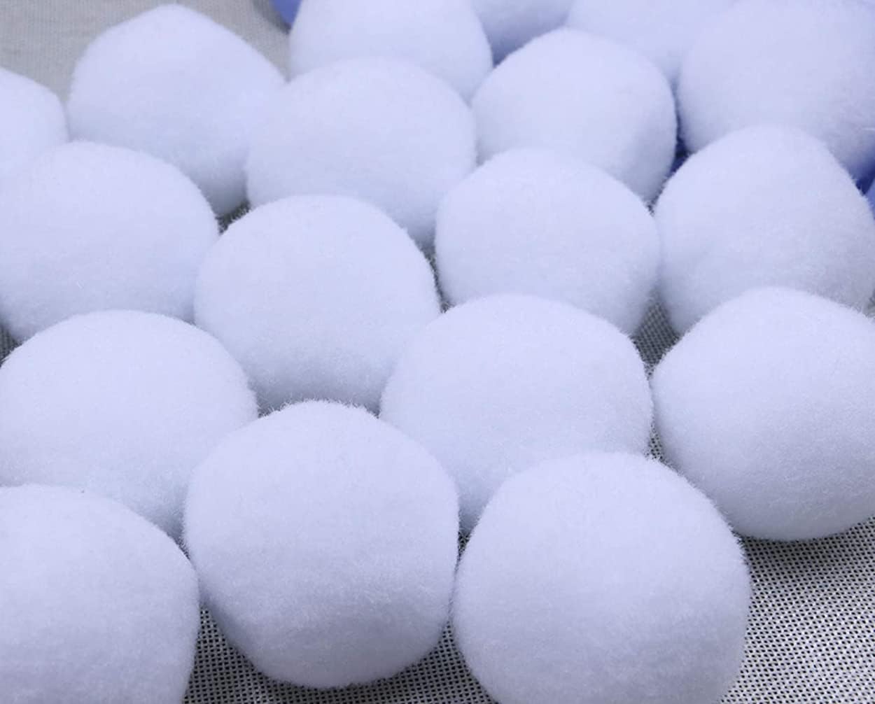 YYCRAFT 25pcs Jumbo Craft Pom Pom,3" Pom Pom Balls for DIY Creative Crafts Decorations,Indoor Snowball Fight(White)