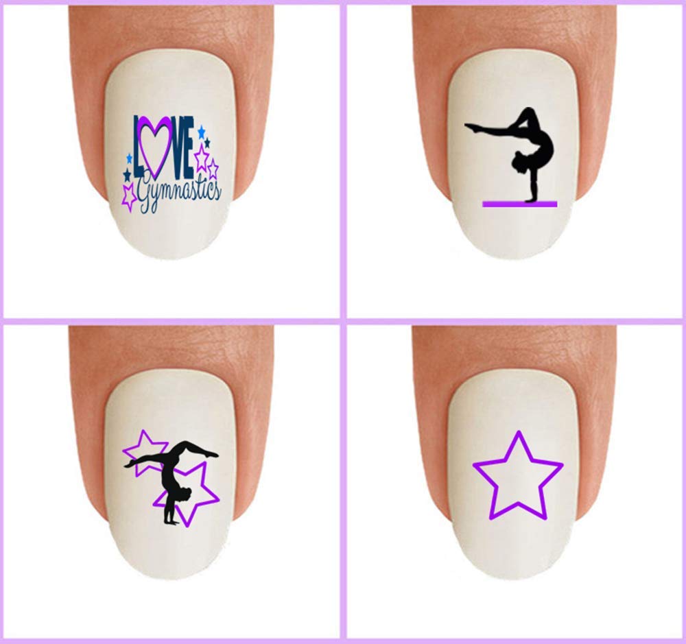 Amazon.com: Nail Art Decals WaterSlide Nail Transfers Stickers Sports -  Gymnastics #2 Love Gymnastics PURPLE Nail Decals - Salon Quality! DIY Nail  Accessories : Beauty & Personal Care