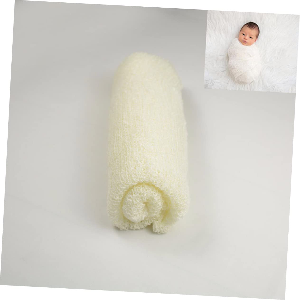 Abaodam 6 Piezas bebé Recién Nacido Infantil Mantas Bebe Toalla baño Envolvente paños baño para bebés elástico Ropa fotografía suéter niño Envuelto en Tela