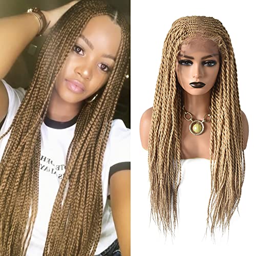 31 Inch Lace Front Micro Twist Cornrow Box Hand Braided