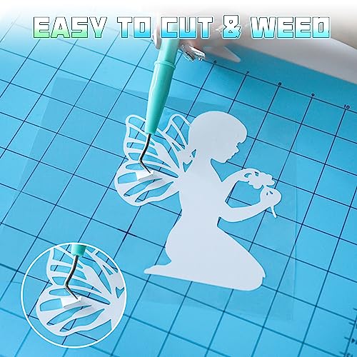 Image of HTVRONT Glow in The Dark HTV Vinyl - 12 inch x 8ft Heat Transfer Vinyl for Shirts, Glow in The Dark HTV Luminous Iron on Vinyl - Easy to Cut & Weed (Yellow-Green)