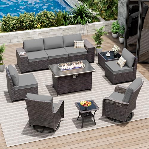 ASJMR 10 Pieces Patio Furniture Set with 2...