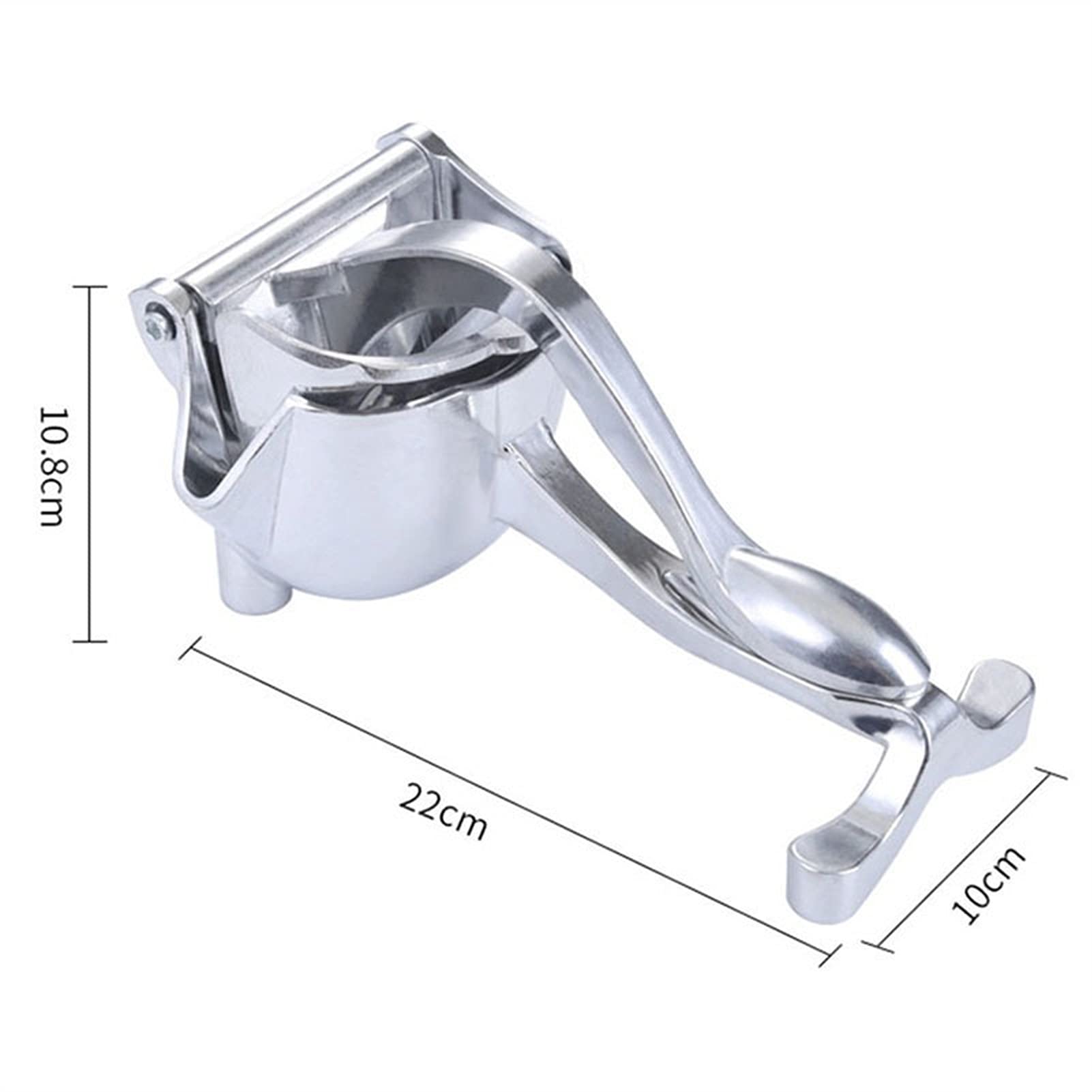 Manueller Saft Aluminiumlegierung Obst Squeezer & Handdruck Juicer für Granatapfel Orange Zitrone Küchenwerkzeuge (Color : Silver)