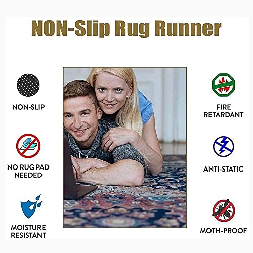 Tapis de cuisine 90x300cm abstrait et lavable pour grands espaces