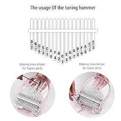 Btuty Kalimba 17 touches en acrylique transparent en forme de chat mignon avec sac de transport, autocollants pour notes… - Les Beatles, Paul McCartney, John Lennon, RIngo Starr, George Harrison Btuty Kalimba 17 touches en acrylique transparent en forme de chat mignon avec sac de transport, autocollants pour notes… – Image 5