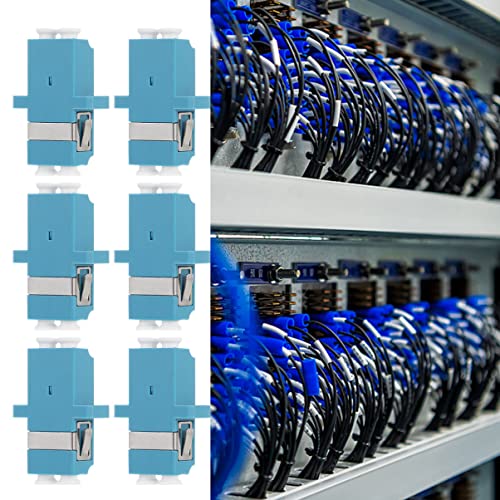 Acoplador óptico monomodo conectores plásticos protección cables montaje panel 7