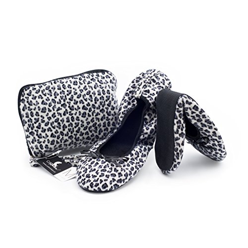 CatMotion Native Chaussures Pliantes - Noir et Blanc (Léopard) - L (40/41 EU, 6.5/7.5 UK) Cover