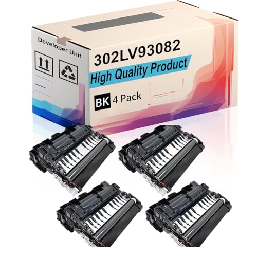 302LV93082 Developer Unit Compatible for Kyocera ECOSYS M3040idn M3145idn M3540idn M3550idn M3560idn Printers, High Yield 150000 Pages, Print More Pages (4 Pack Black)