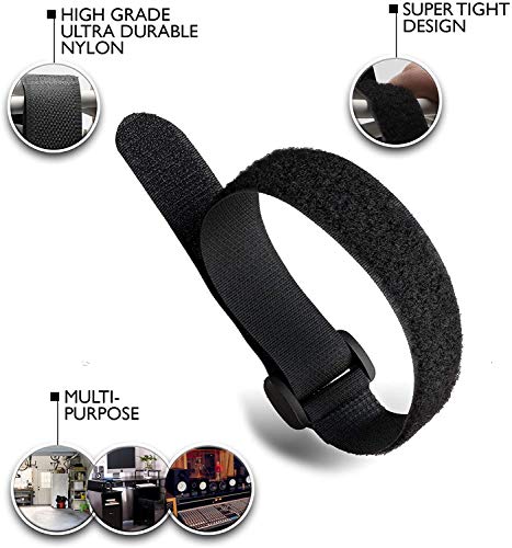 STARUMENT Reusable Cinch Straps 1”x 20”- Premium Multipurpose Quality Hook and Loop Safety Straps (15 Pack) (20 inch) - Thumbnail 3