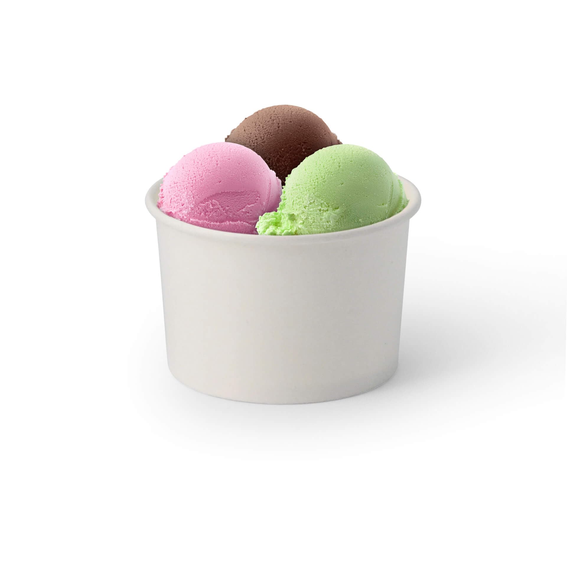 BIOZOYG 50 piezas Cuencos para helado de cartón 200 ml blanco - vasos desechables sin plástico y reciclable - cuenco de postre para llevar