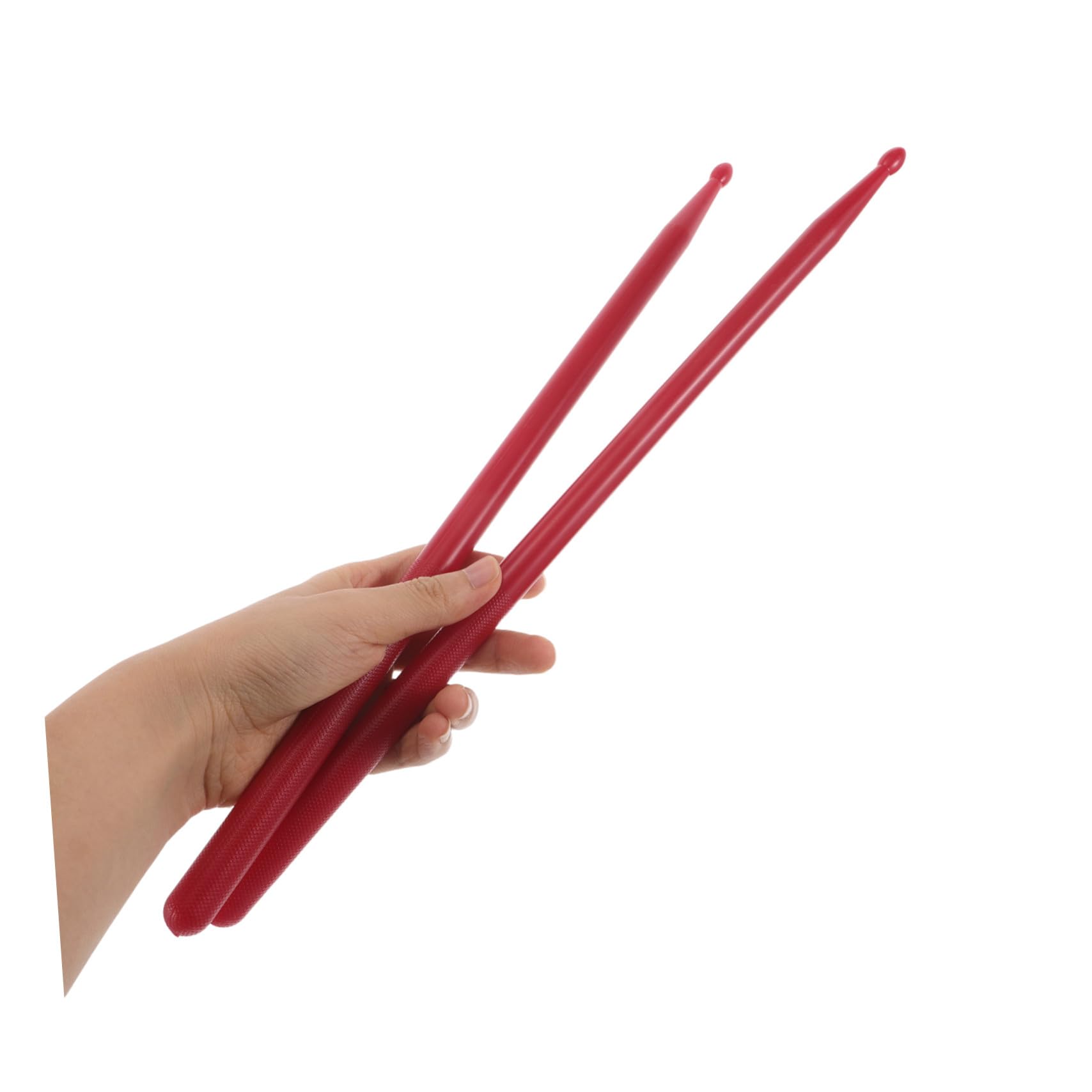 Kit de Accesorios de Percusión Batería con Baquetas de Nylon y Madera, Mazo Antideslizante Rojo y Cepillos Azules con Funda Portátil para Batería Acústica