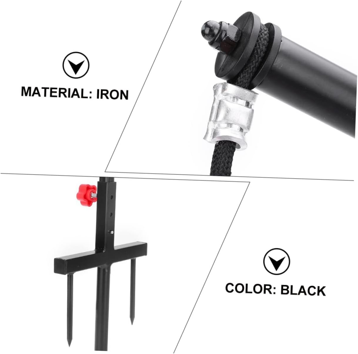 Hemoton Golf Swing Training Tool Iron Practice Trainer for Beginners and Professionals Durable and Easy to Use for Swing Accuracy and Posture Improvement