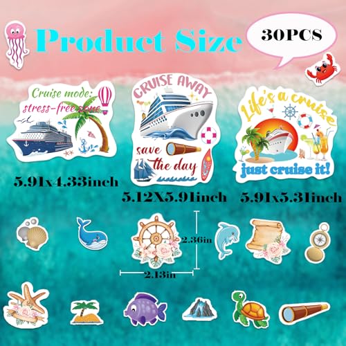 Decoraciones magnéticas para puerta con tema marítimo 30 piezas miniatura 2