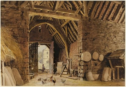 Cuadro decorativo de 60x90cm para oficina: arte en lienzo inspirado en William Henry Hunt