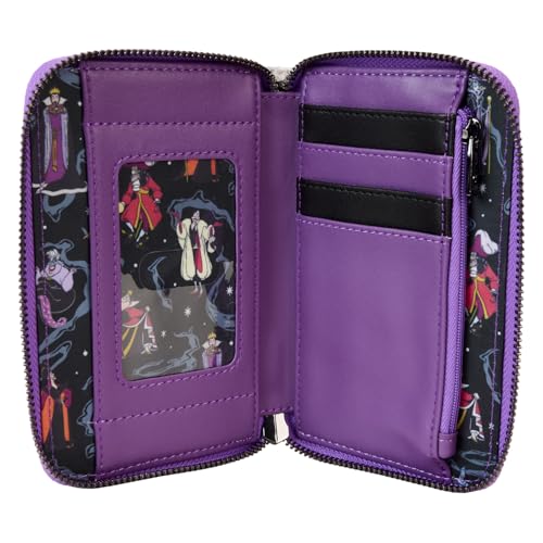 Loungefly Disney Villains Iridescent Zip Around Wallet4