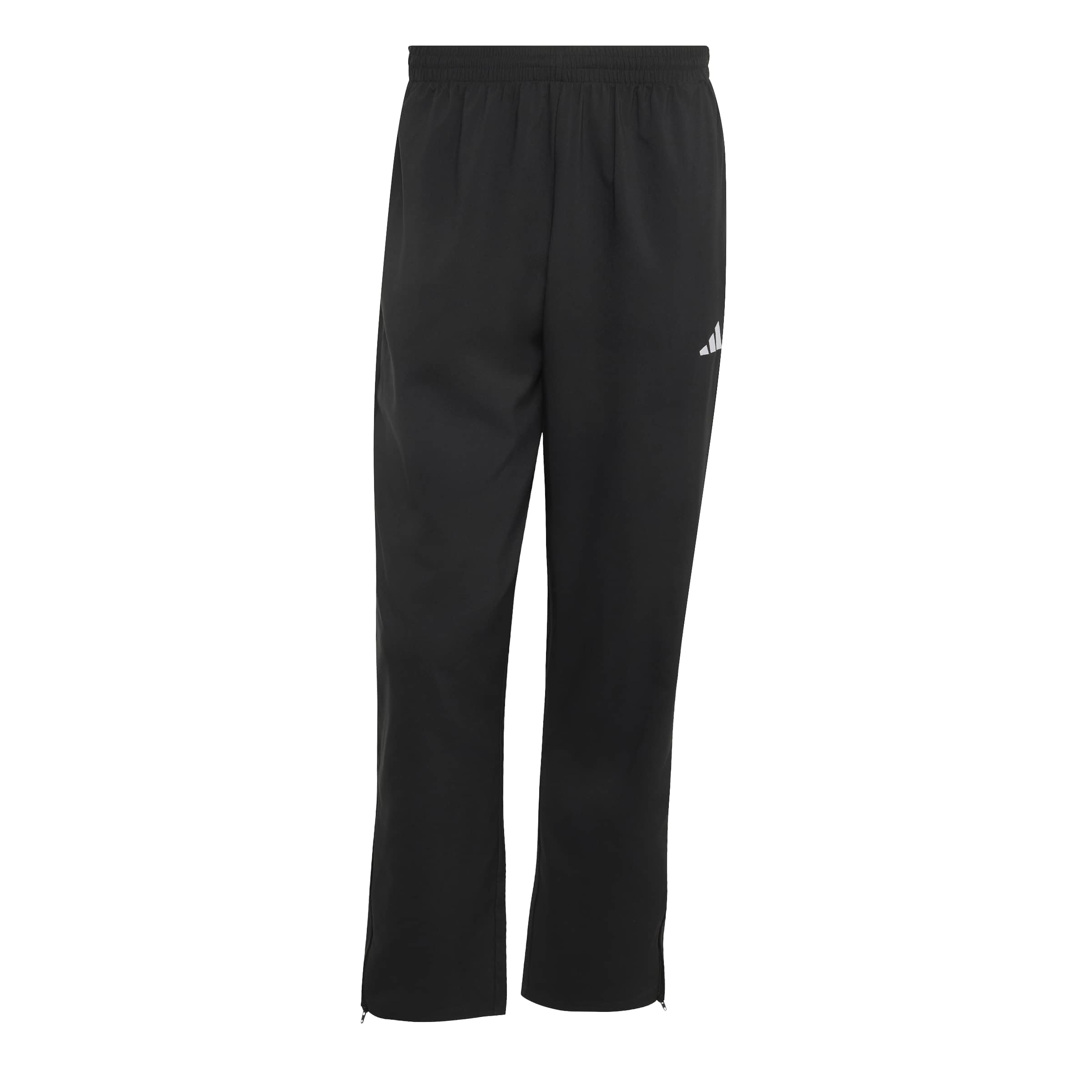 adidas Men's Essentials Small Logo Stanford Lite Woven Tapered Open Hem Pants, Black, XXL