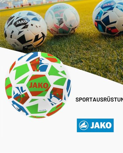 JAKO Lightball River, weiß/neongrün/Neonorange, 5 (350g) – Ansicht 2