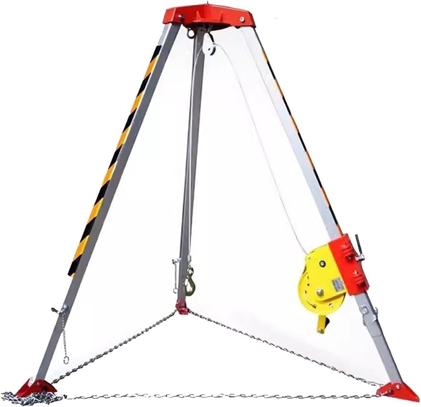 Fall Arrest Kits,Confined Space Rescue Tripod Retractable Anti-Dropping Rescue System for Working in High Places/Cliffs/Narrow Space, Manhole Rescue Tripod with 1800 Lbs Winch(Without Fall